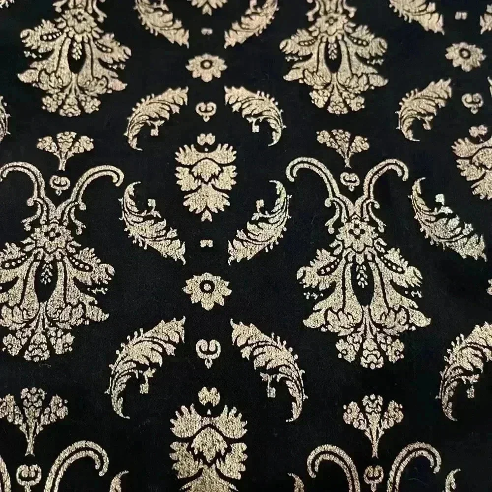 TINSELTOWN Brocade Skinny Jeans Gold Foil Size 7